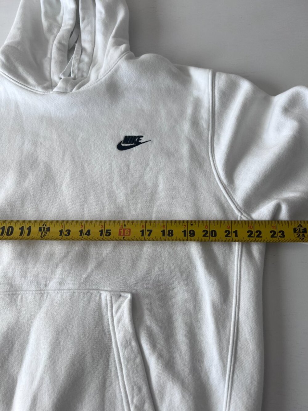 Nike Sportswear Club Fleece Pullover Hoodie - White (Large) - Picture 6 of 7